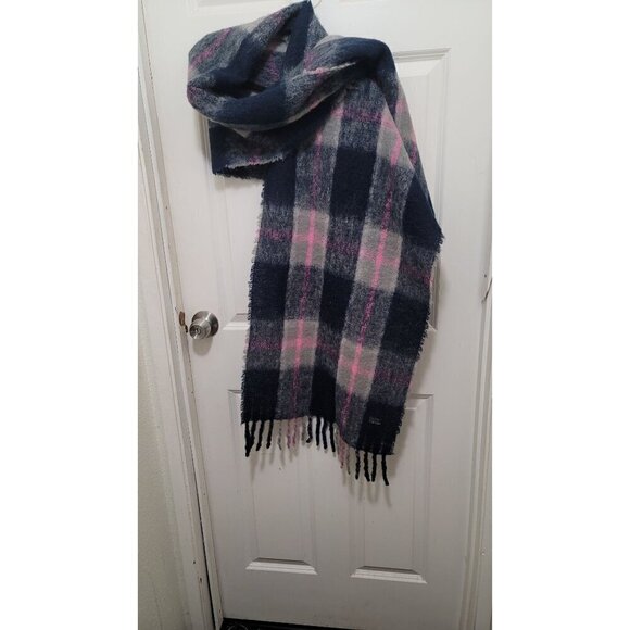 J. Crew Made In Italy Plaid Wool & Alpaca Scarf - Picture 2 of 6